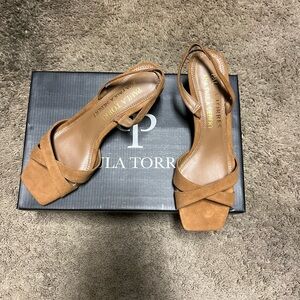 Tan Suede Women's Heels